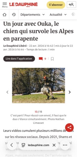 dauphine libere ouka le chien volant presse