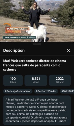 brazil mari weickert ouka flying dog domingo espetacular